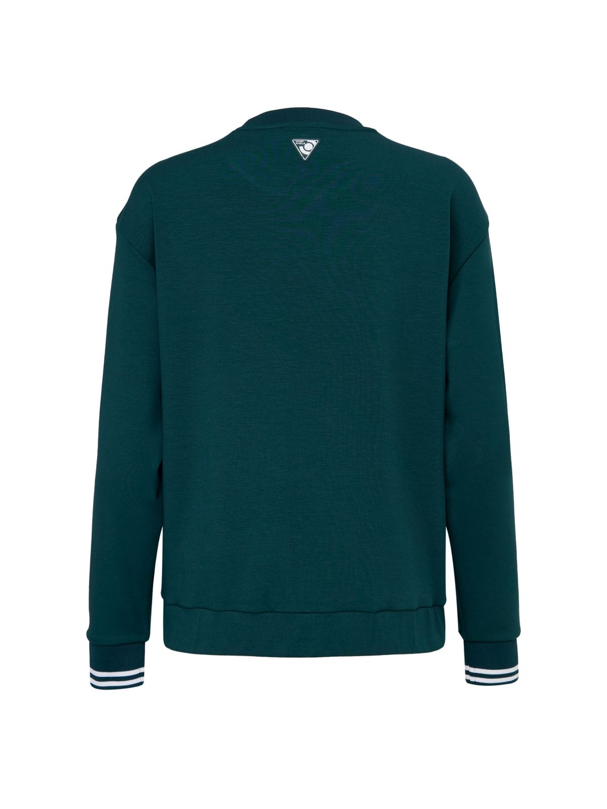 와이드앵글(WIDEANGLE) CO 앞판 로고 라운드 맨투맨 L_Dark Green