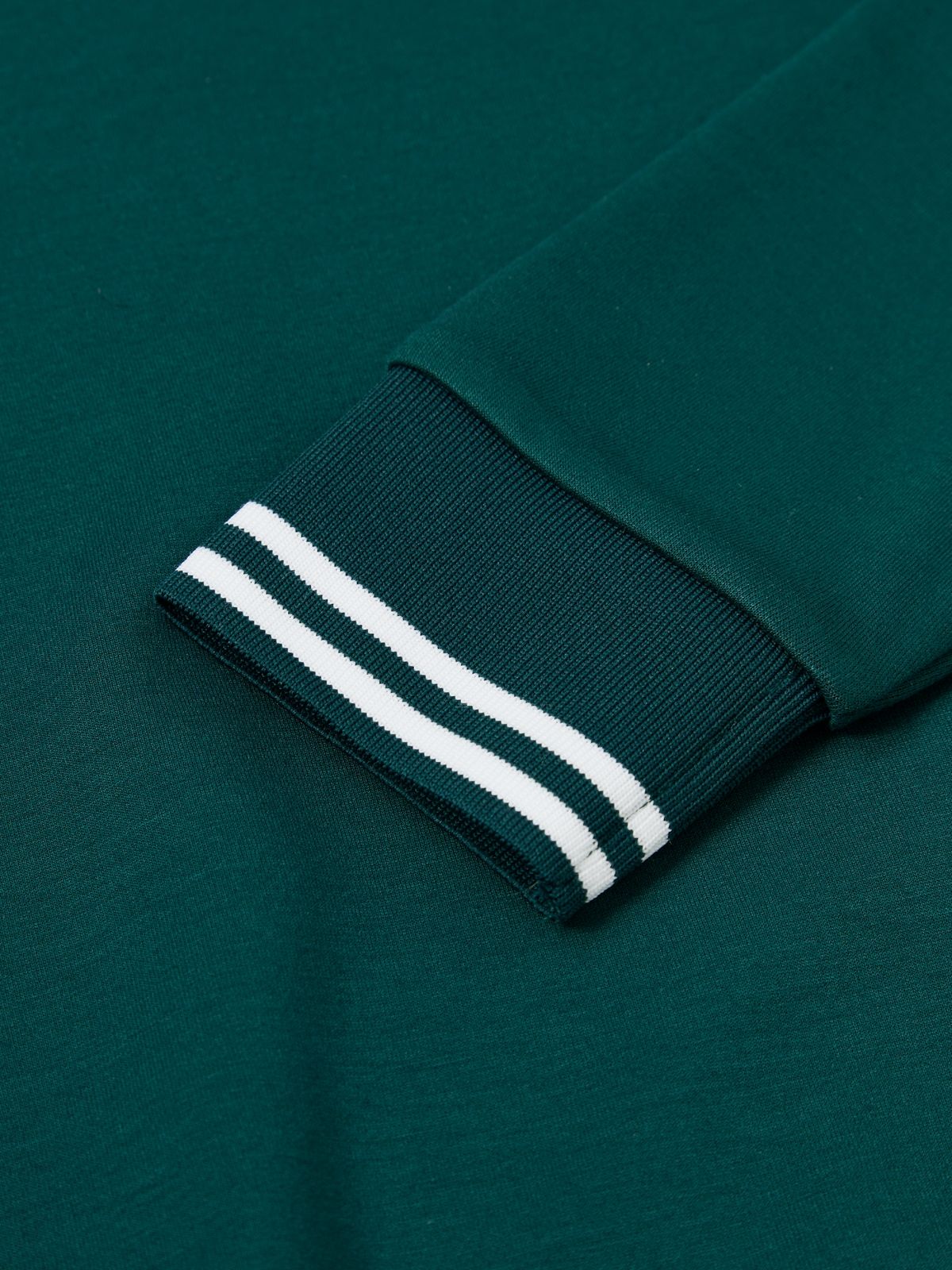 와이드앵글(WIDEANGLE) CO 앞판 로고 라운드 맨투맨 L_Dark Green