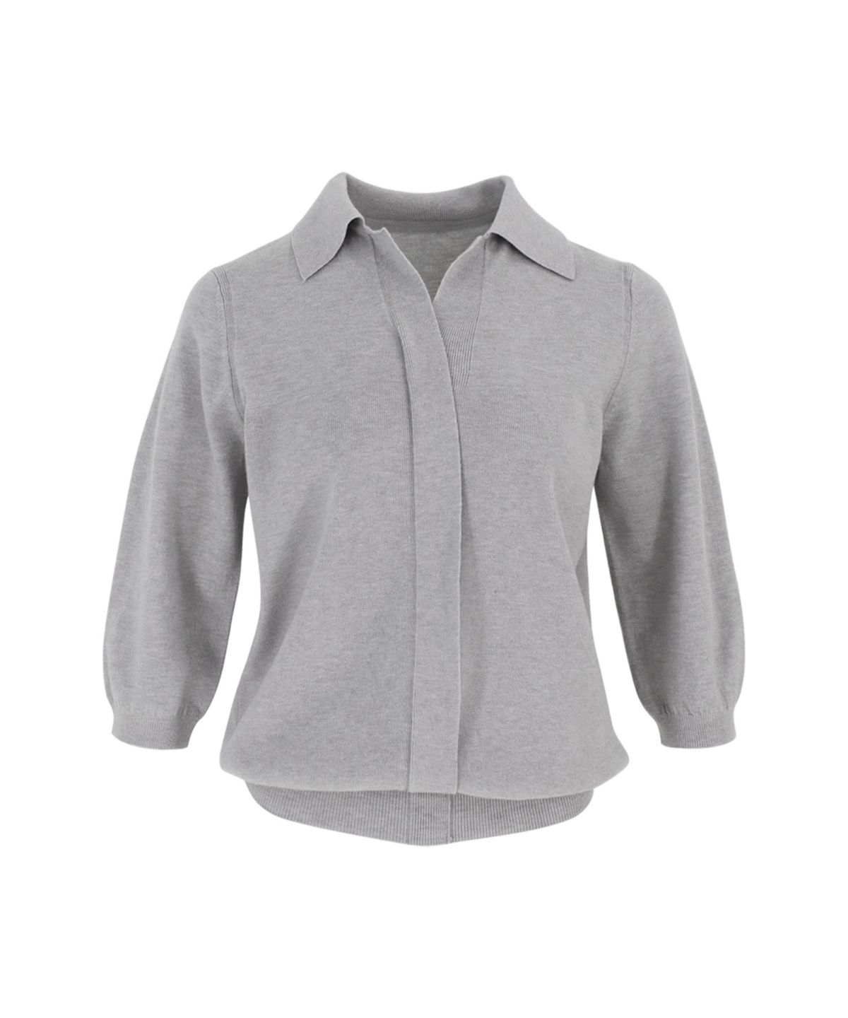 바스카라(VASCARA) V Open Collar Neck Capri Knitwear (5colors)