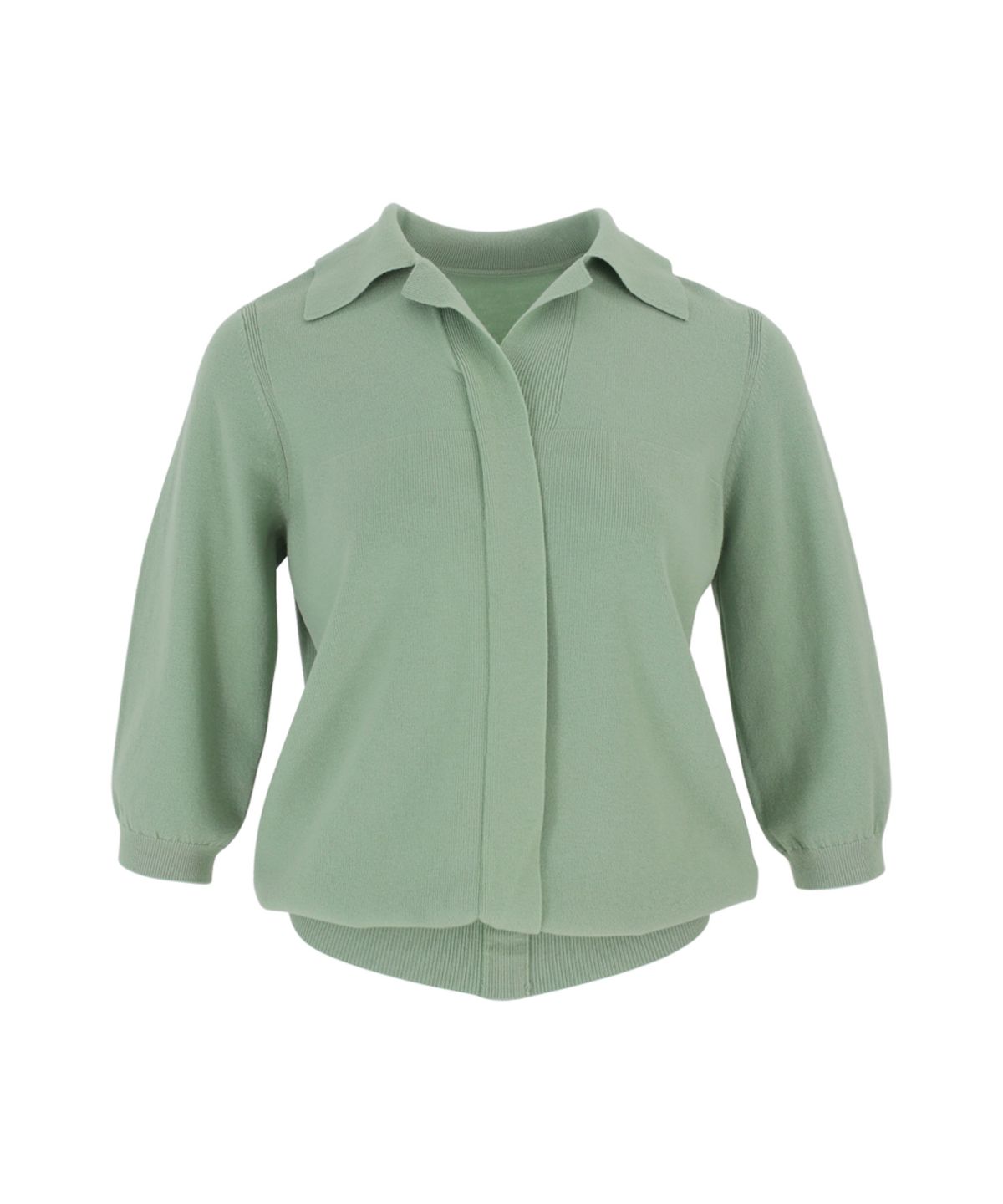 바스카라(VASCARA) V Open Collar Neck Capri Knitwear (5colors)