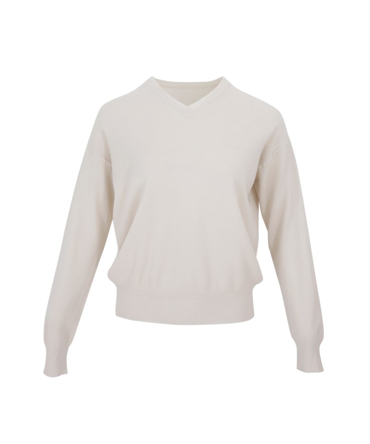 바스카라(VASCARA) Basic Drop Puff Shoulder V Neck Knitwear (6colors)