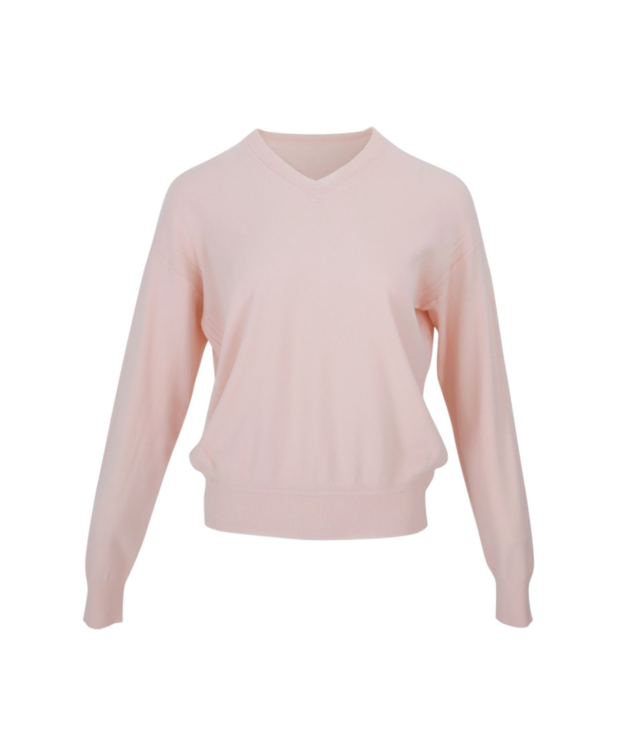 바스카라(VASCARA) Basic Drop Puff Shoulder V Neck Knitwear (6colors)