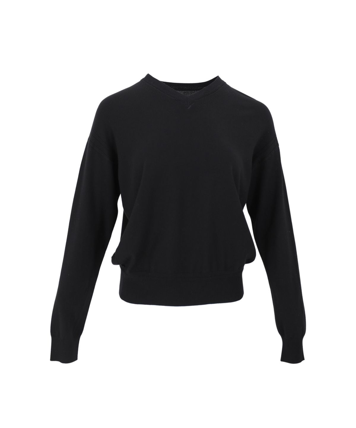 바스카라(VASCARA) Basic Drop Puff Shoulder V Neck Knitwear (6colors)