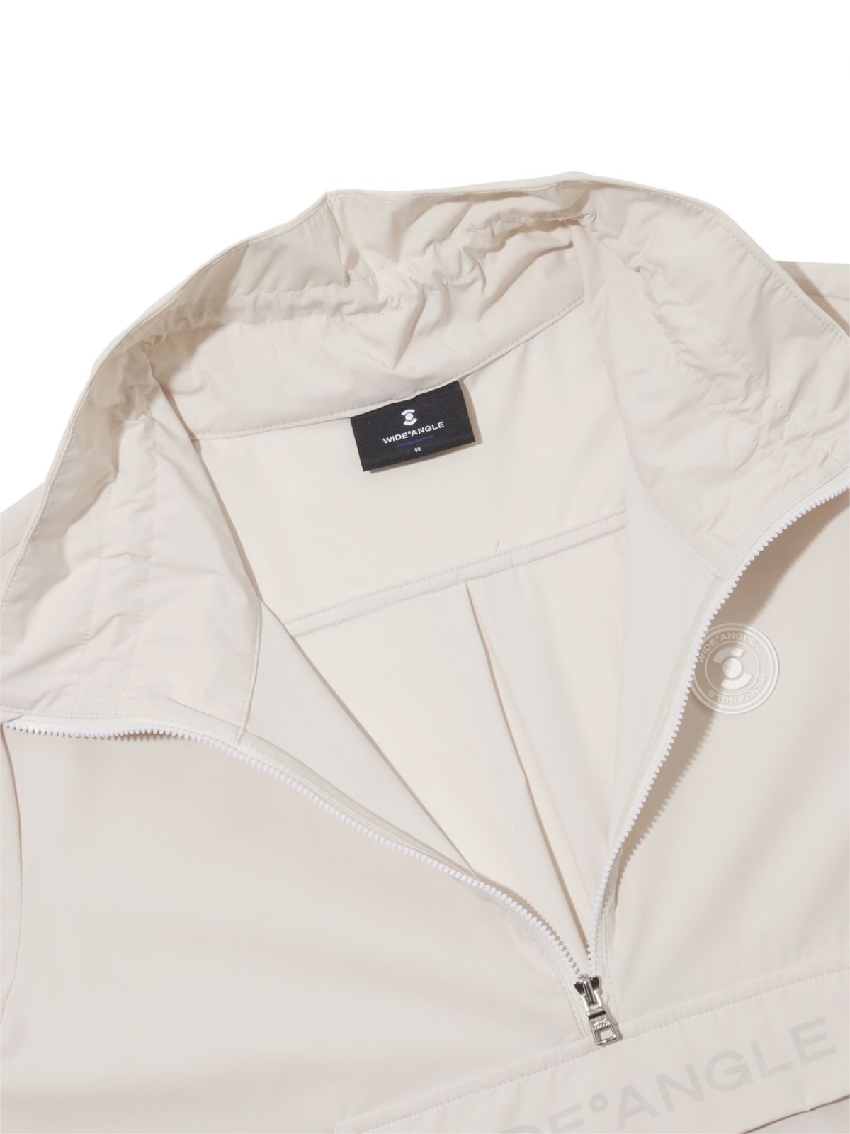 와이드앵글(WIDEANGLE) CO 캥거루포켓 하프짚업 아노락 L_Light Beige