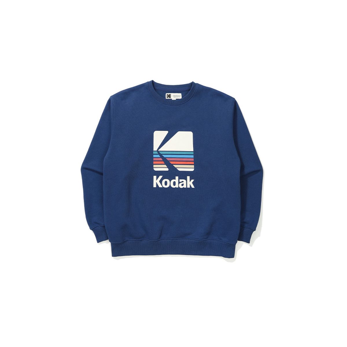 코닥 키즈(KODAK KIDS) 레인보우 빅로고 맨투맨 키즈 BLUE