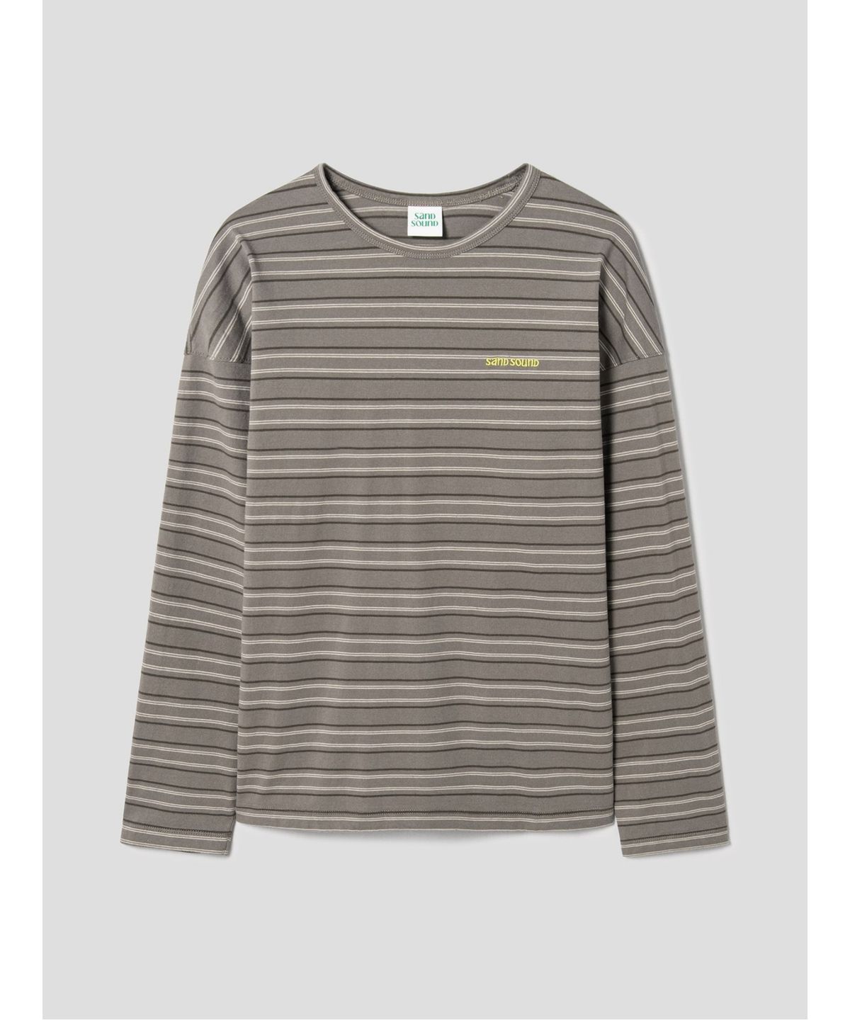 샌드 사운드(SAND SOUND) Striped LongSleeved TShirt  Khaki