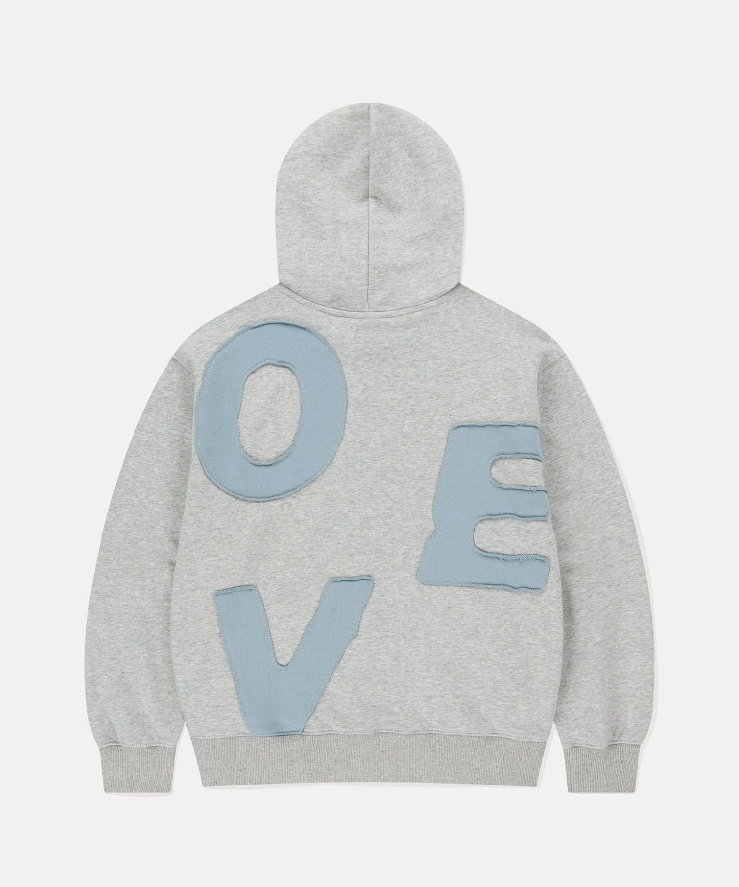 MUSINSA | SUNLOVE Capital Zip Up Hoodie Heather Grey