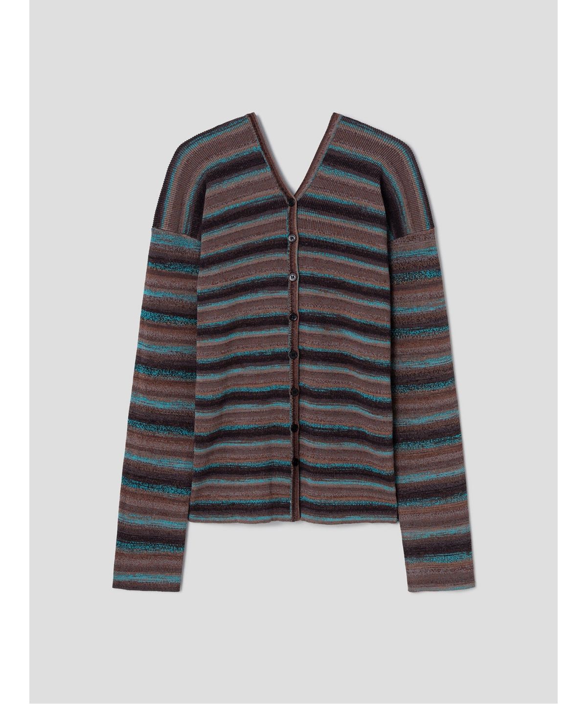 샌드 사운드(SAND SOUND) Women Stripe Cardigan  Brown