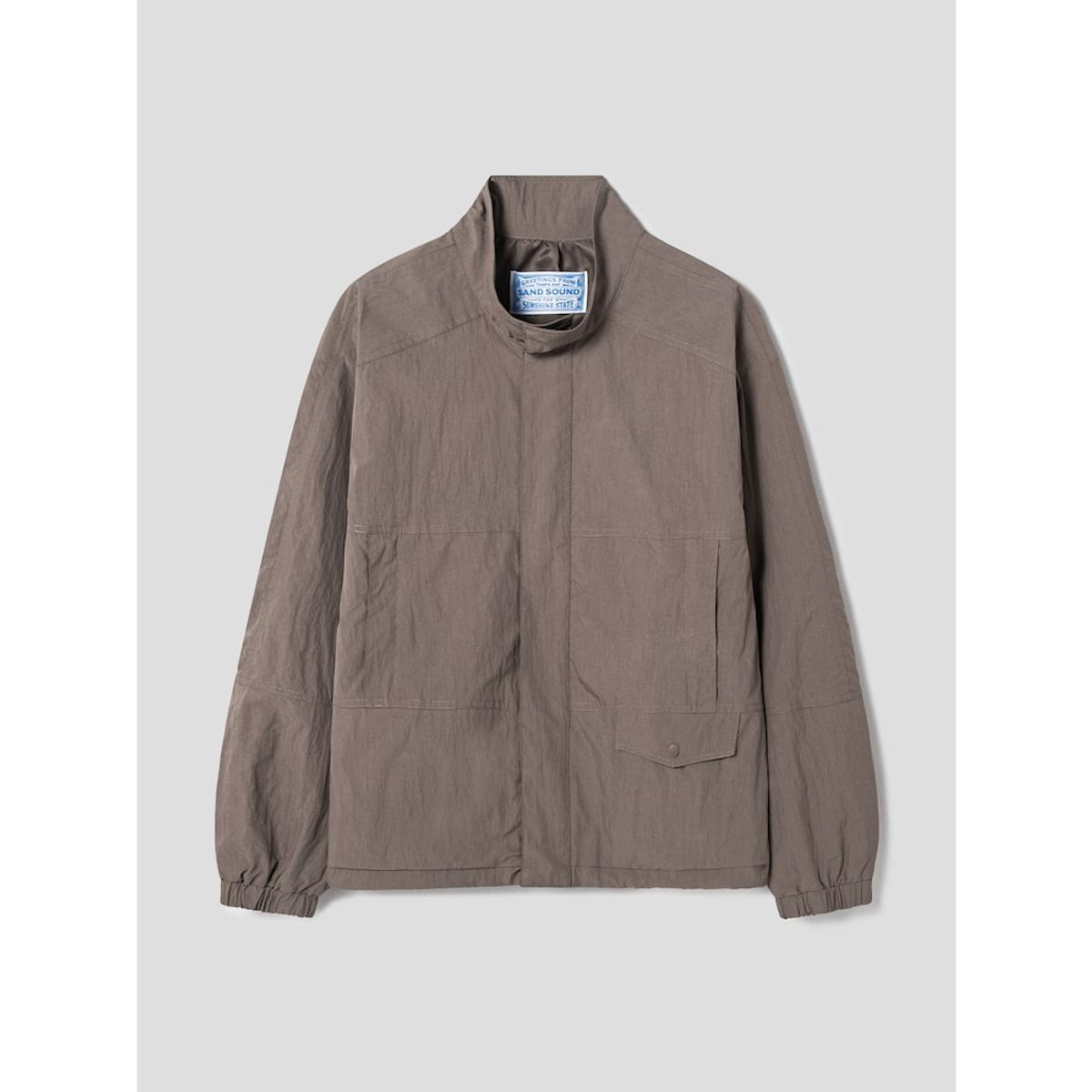 샌드 사운드(SAND SOUND) Stand Collar Light Weight Jumper  Yellowish Brown