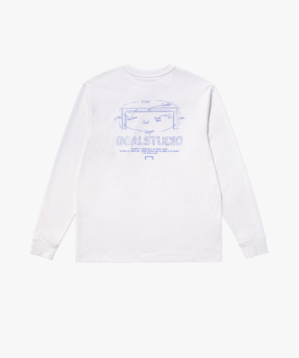 골스튜디오(GOALSTUDIO) GRAFFITI LOGO LONG SLEEVE-OFF WHITE