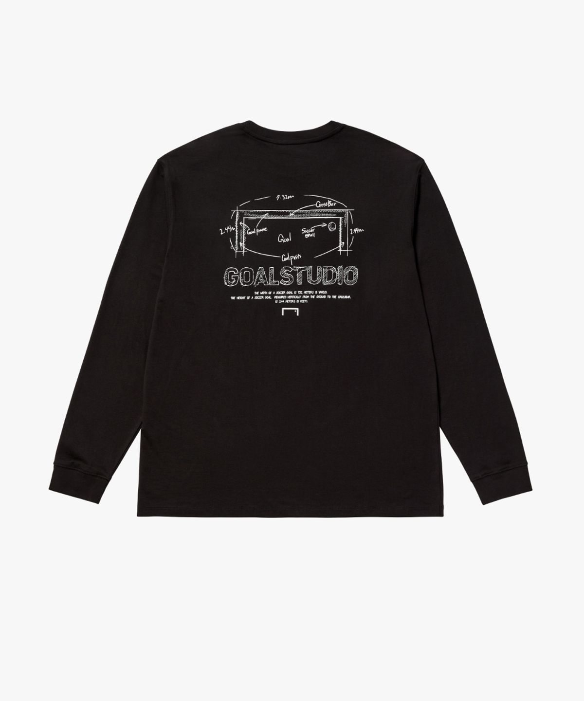 골스튜디오(GOALSTUDIO) GRAFFITI LOGO LONG SLEEVE-BLACK
