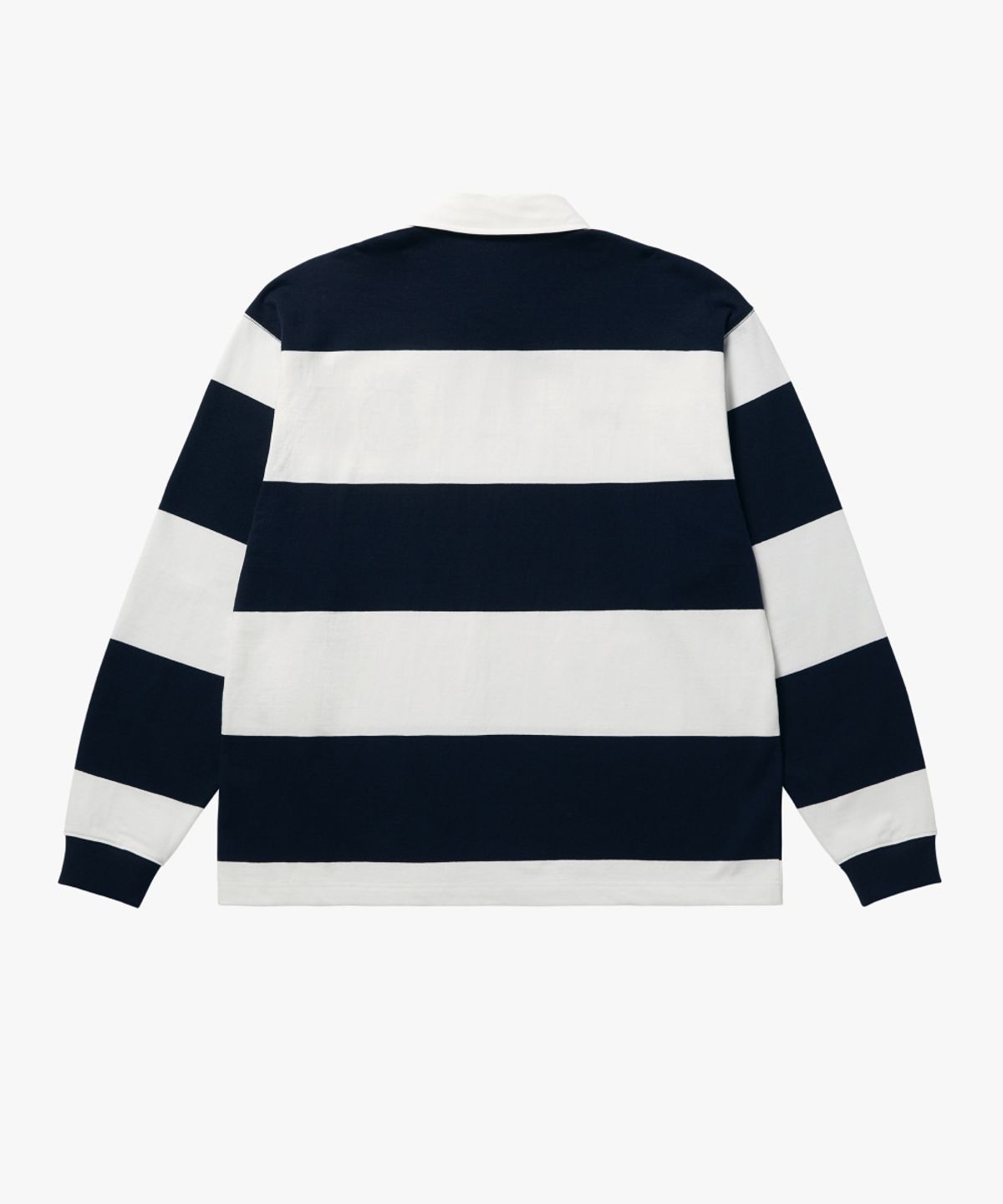 골스튜디오(GOALSTUDIO) FC STRIPE LONG SLEEVE POLO SHIRT-NAVY