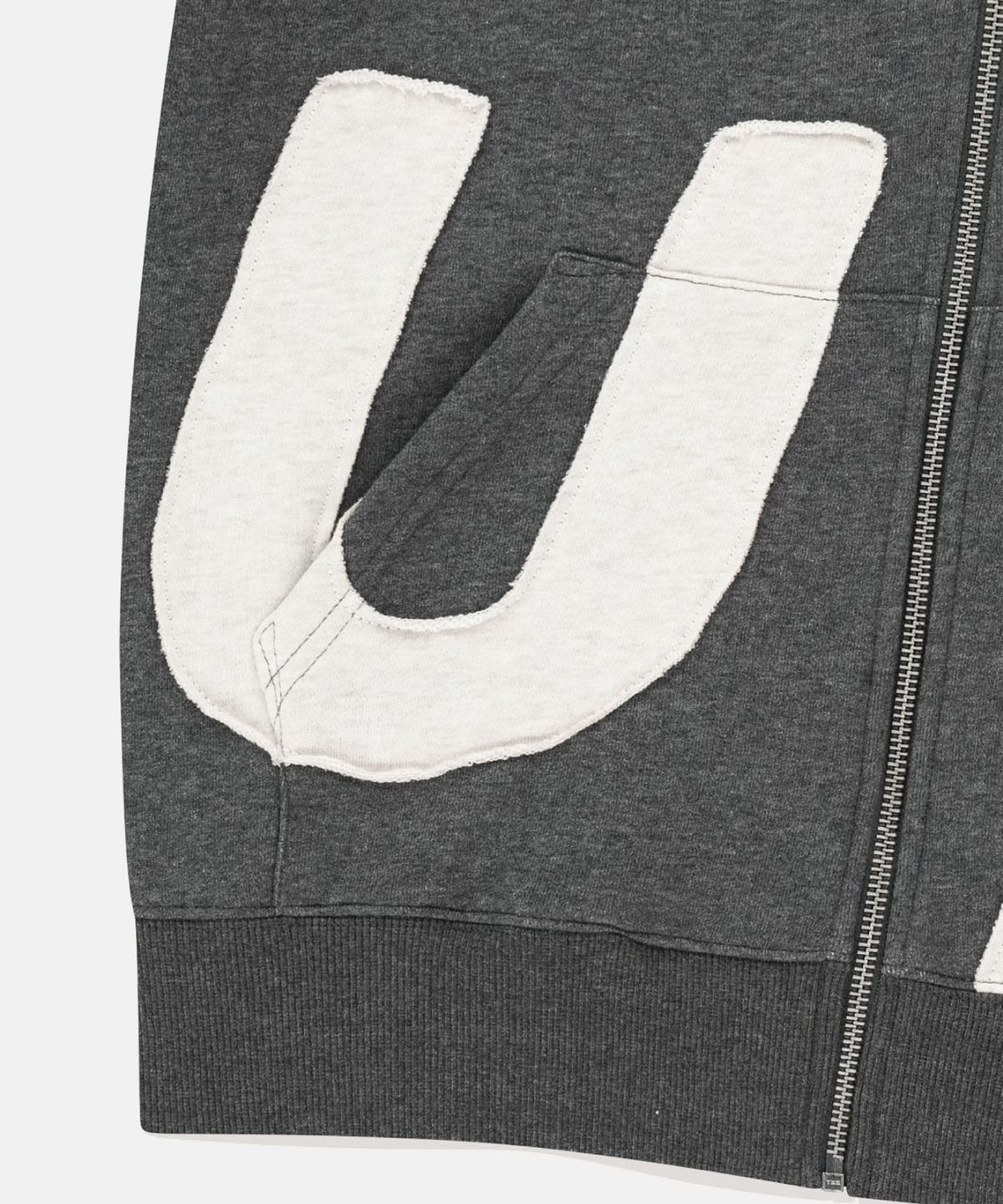 썬러브투어(SUNLOVETOUR) Capital Zip Up Hoodie Heather Charcoal