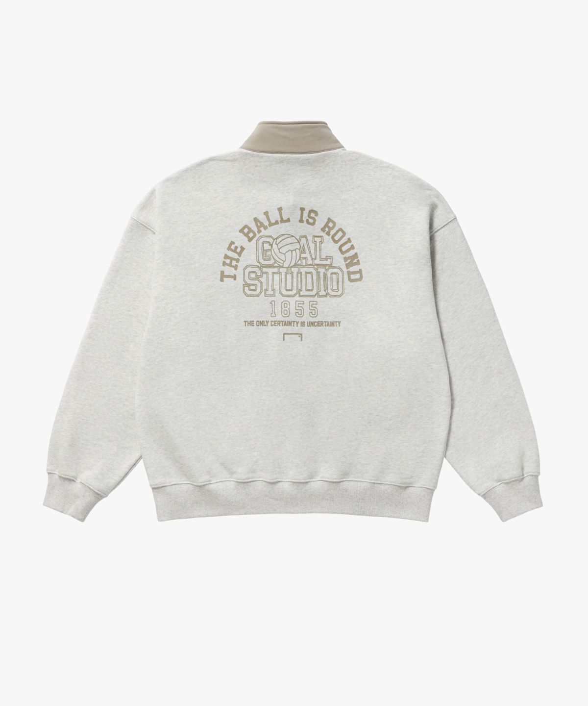 골스튜디오(GOALSTUDIO) FC VINTAGE ARTWORK QUARTER ZIP-UP-OATMEAL