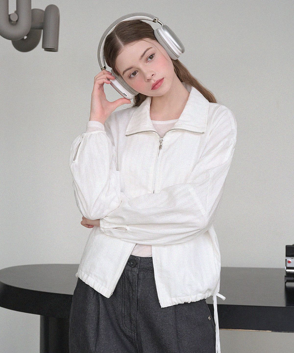 미케네(MICANE) 니블 레이스 스트링 블루종