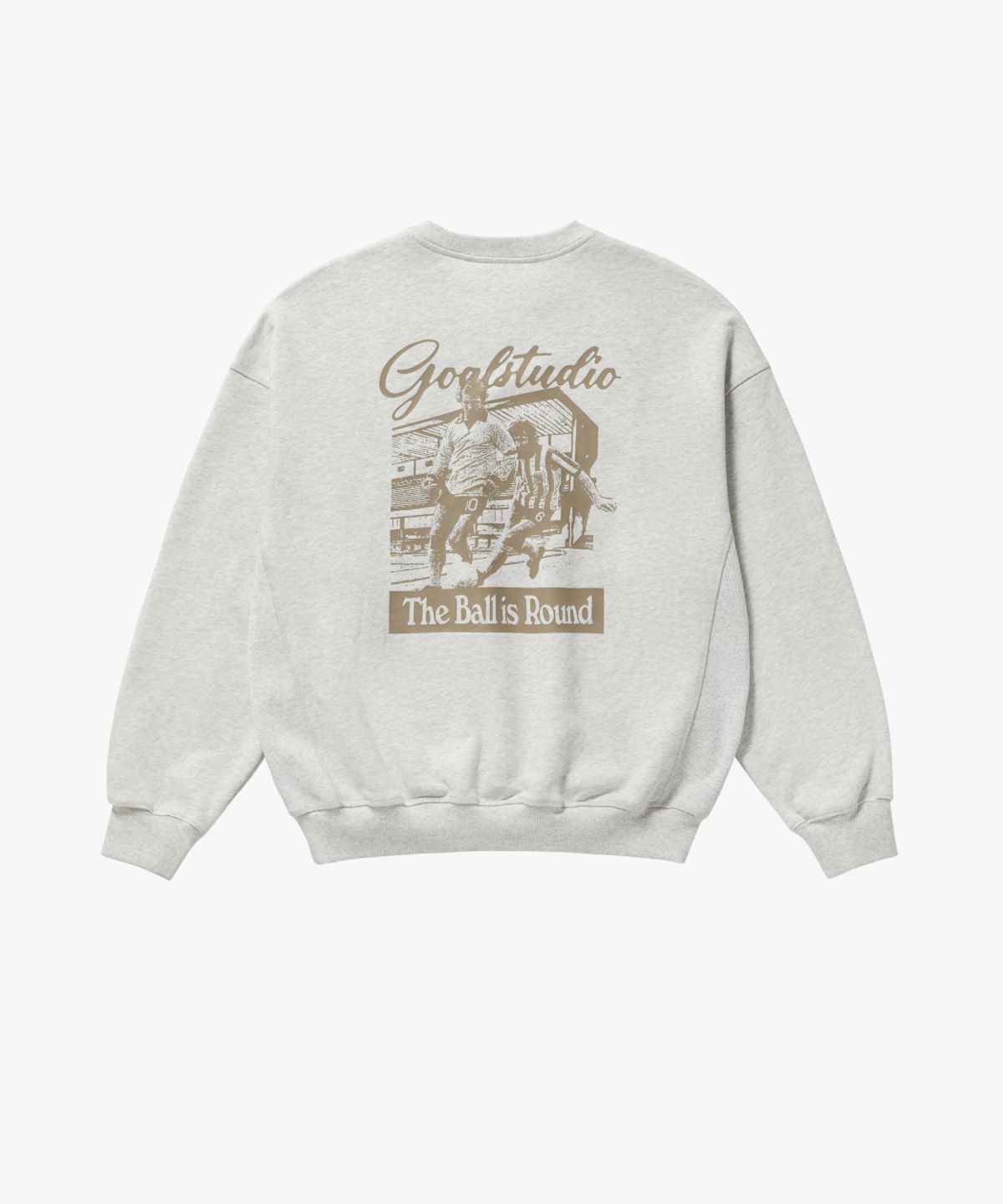 골스튜디오(GOALSTUDIO) FC VINTAGE ARTWORK SWEAT-OATMEAL