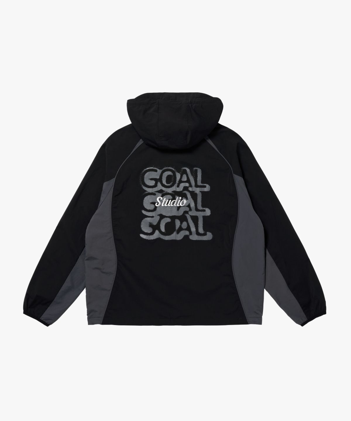 골스튜디오(GOALSTUDIO) HATTRICK GOAL HOODED TRACK JACKET-BLACK