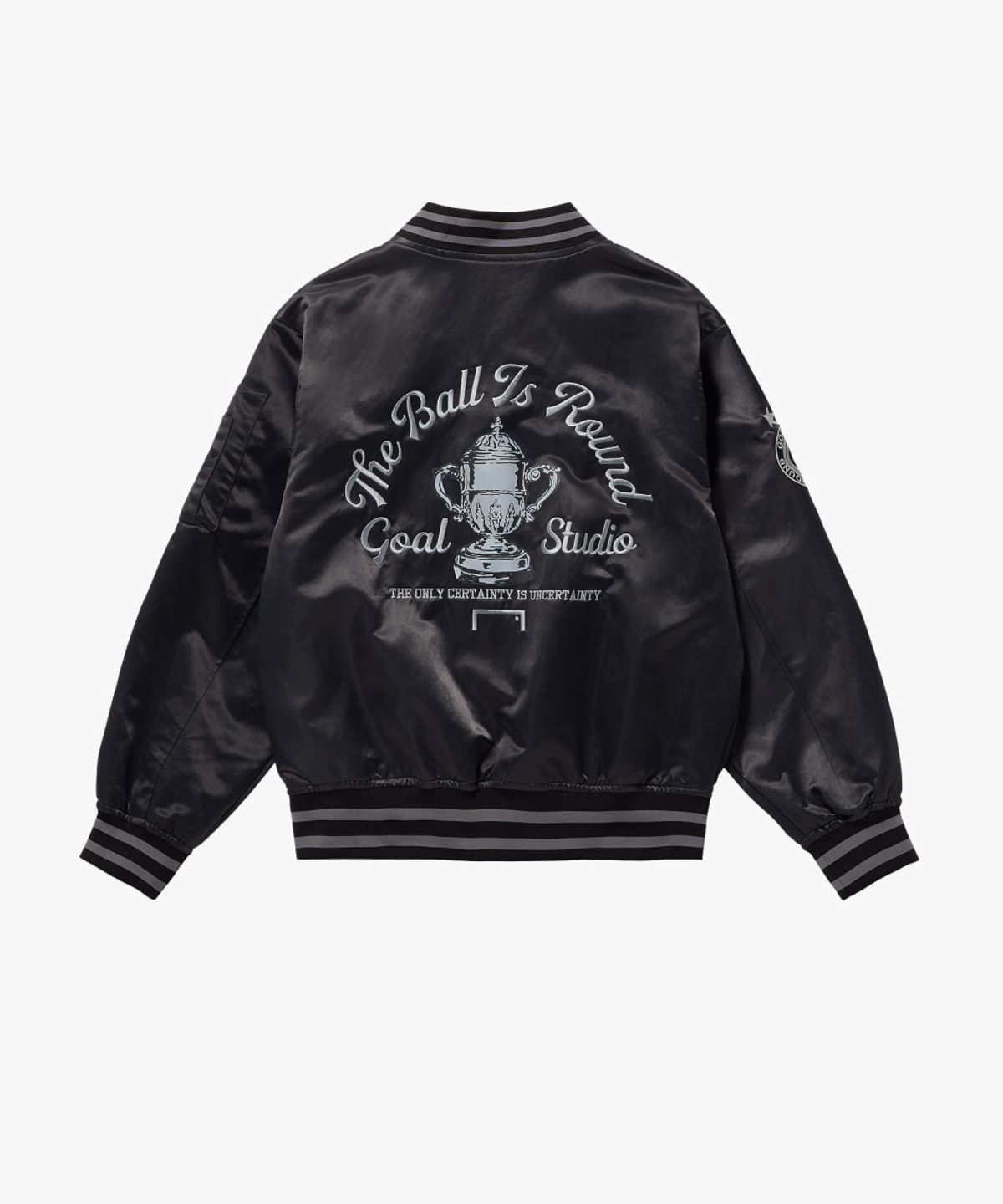 골스튜디오(GOALSTUDIO) FC VINTAGE ARTWORK TEAM JACKET-CHARCOAL