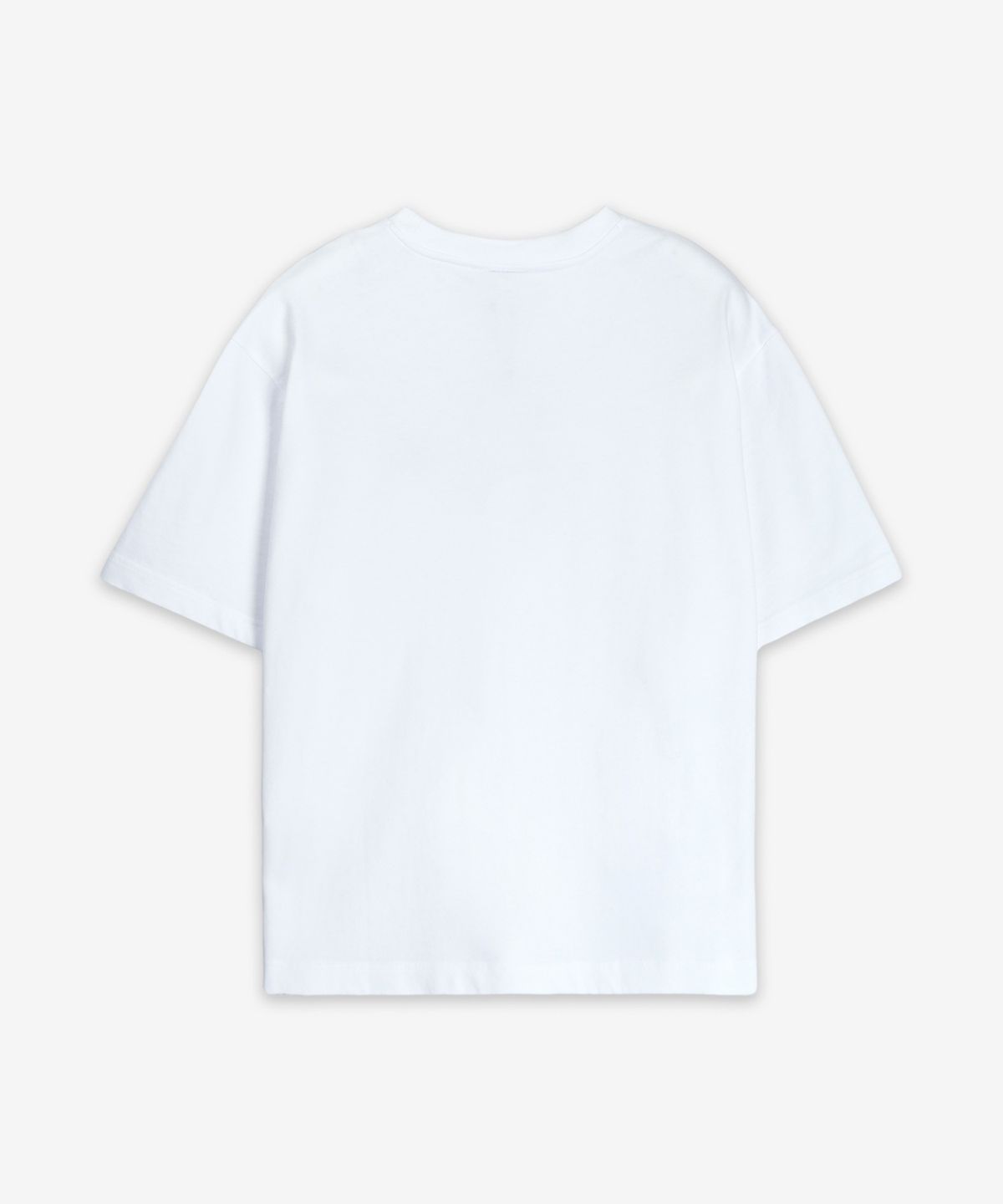 메종 키츠네(MAISON KITSUNE) 볼드 폭스 헤드 패치 오버사이즈 반소매 티셔츠 - 화이트 / OM00128KJ0119P100