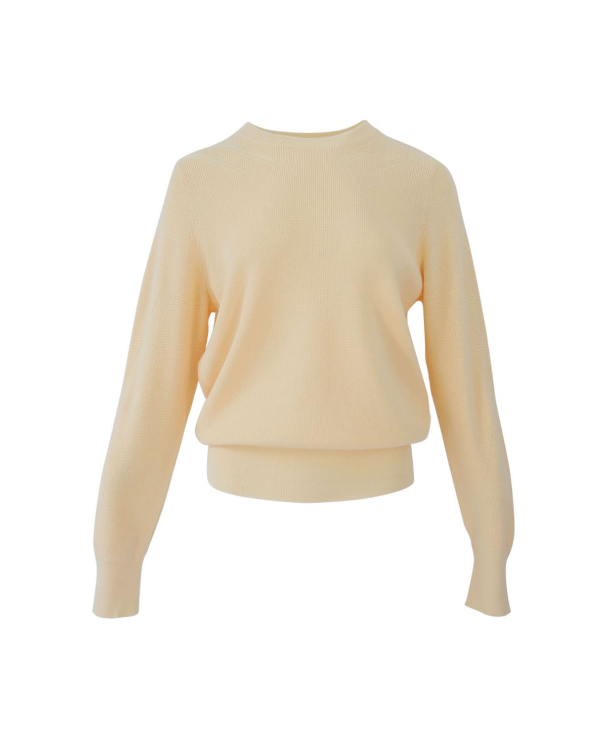 바스카라(VASCARA) Round Neck Long Sleeve Waffle knitwear (4colors)