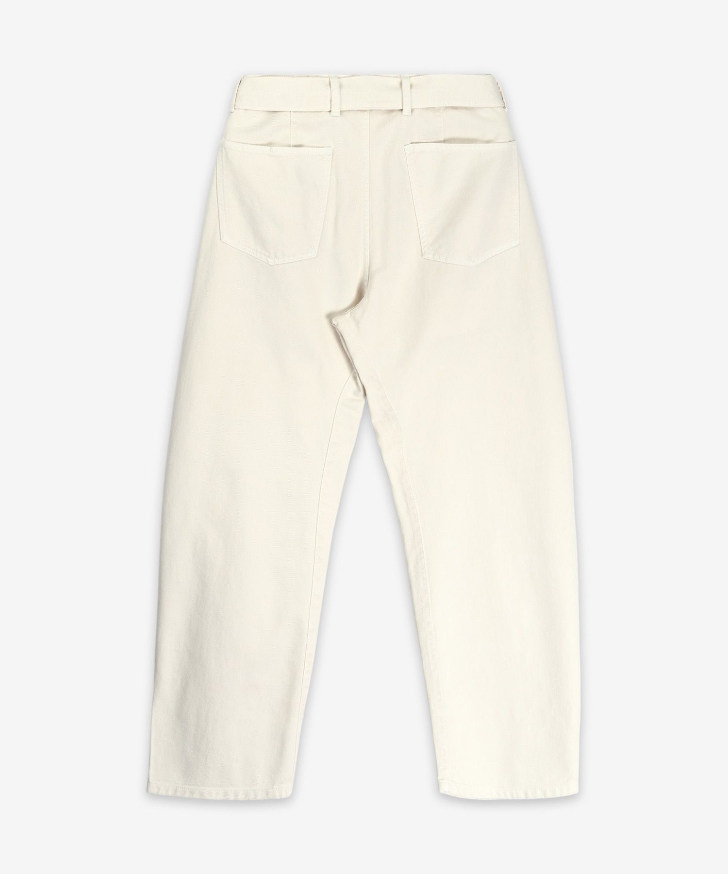 美品】LEMAIRE ツイステッド ベルテッドパンツ ホワイト S | ヤマダ