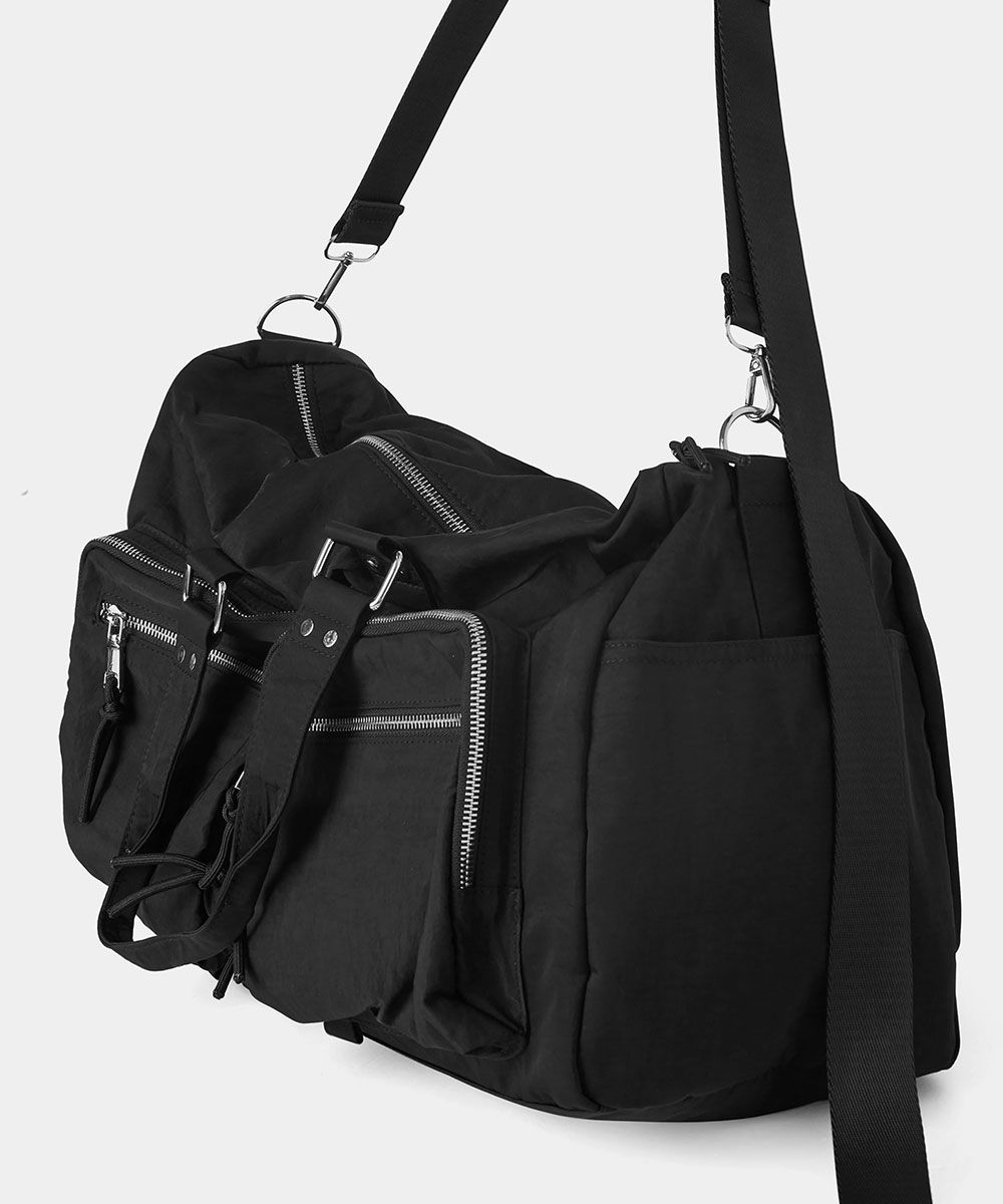MUSINSA | MAISON MINED TWO POCKET BOSTON BAG BLACK