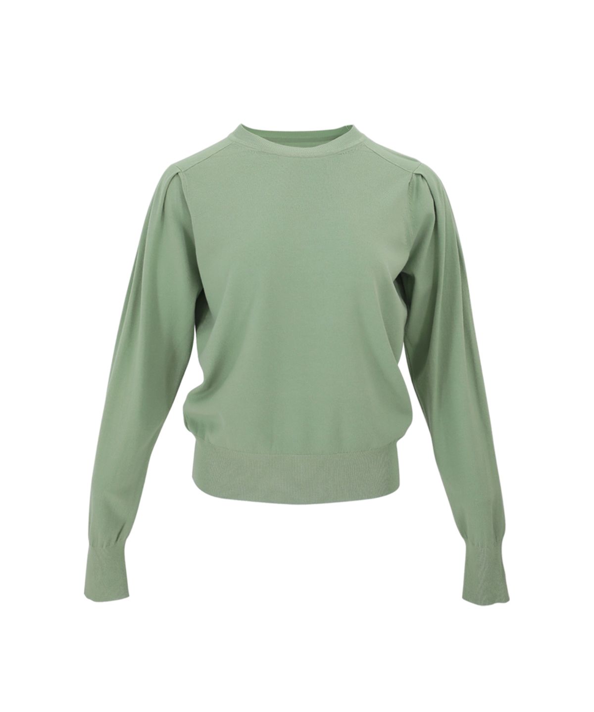 바스카라(VASCARA) Puff Shoulder Round Neck Long Sleeve Knitwear (4colors)