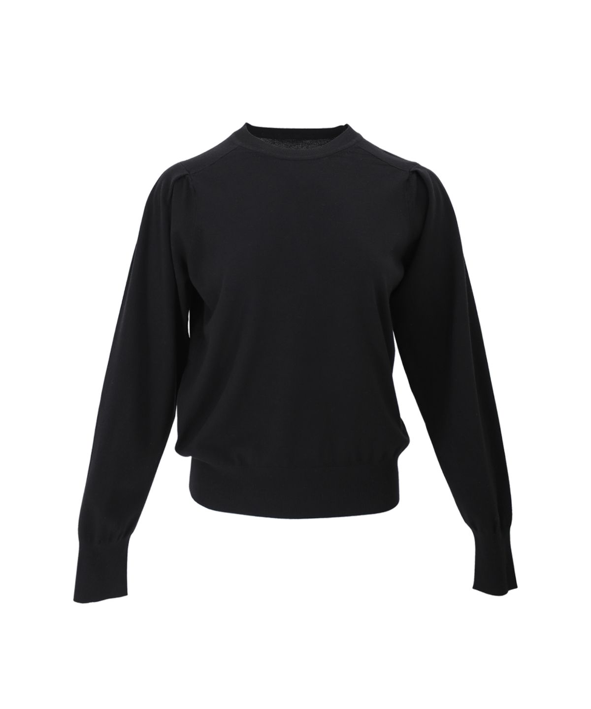 바스카라(VASCARA) Puff Shoulder Round Neck Long Sleeve Knitwear (4colors)