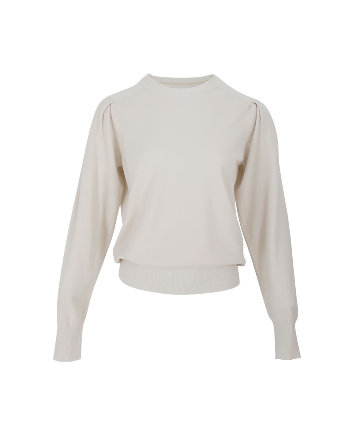 바스카라(VASCARA) Puff Shoulder Round Neck Long Sleeve Knitwear (4colors)