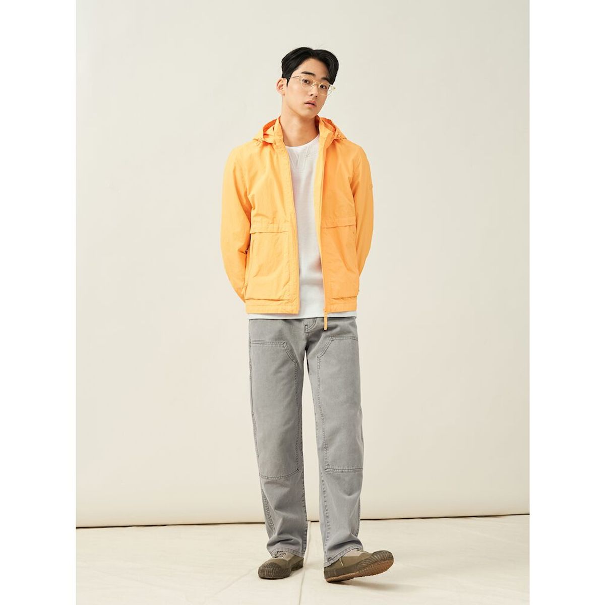빈폴 멘(BEANPOLE MEN) 캐주얼 후드 점퍼  오렌지