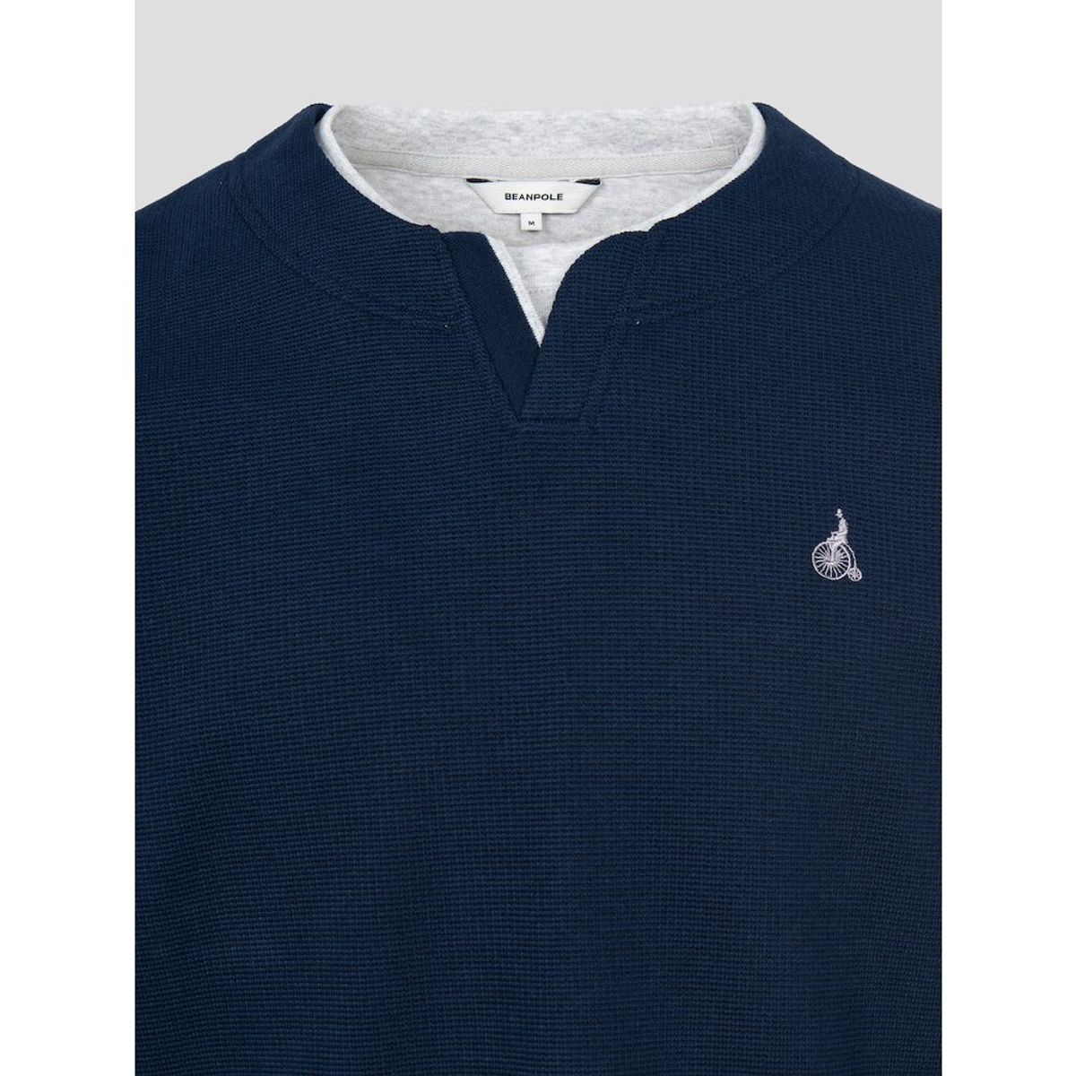 빈폴 멘(BEANPOLE MEN) 레이어드 라운드 티셔츠  네이비 (BC5241C34R)