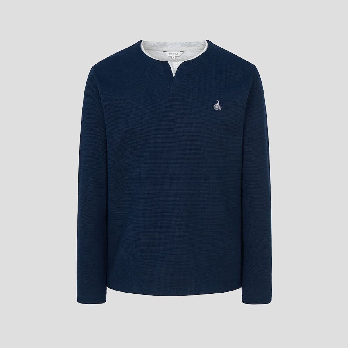빈폴 멘(BEANPOLE MEN) 레이어드 라운드 티셔츠  네이비 (BC5241C34R)