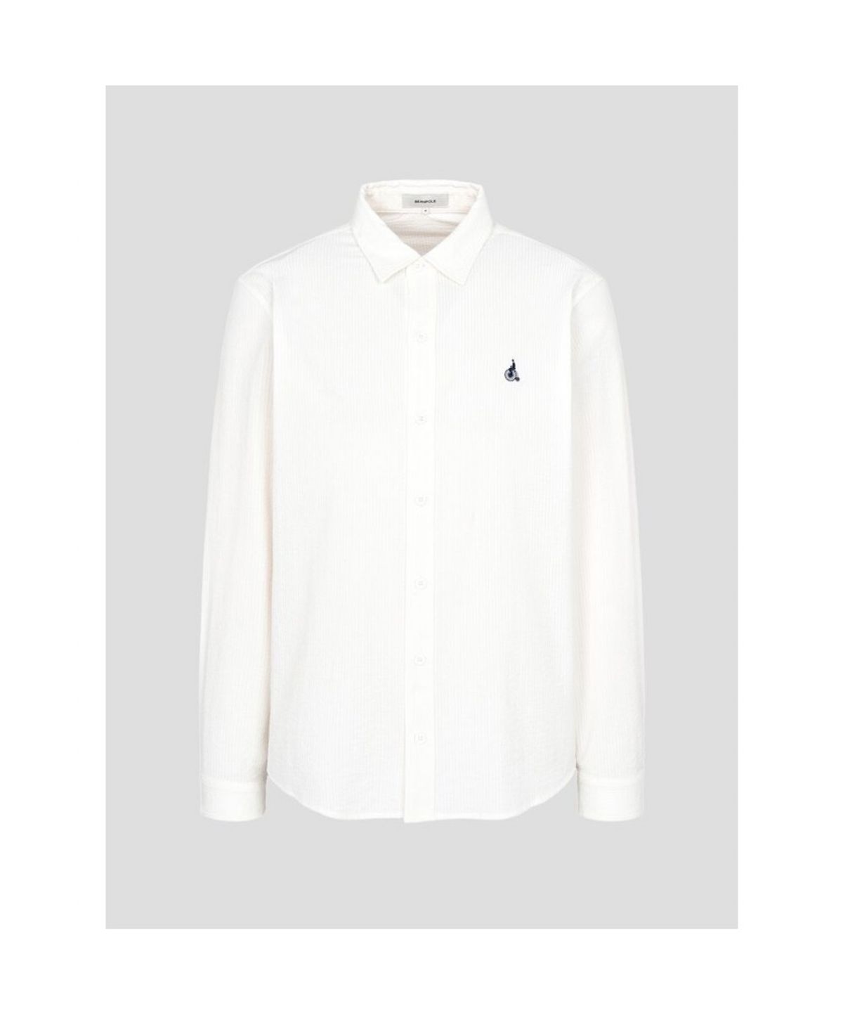 빈폴 멘(BEANPOLE MEN) 시어서커 저지 셔츠  화이트 (BC5241C531)