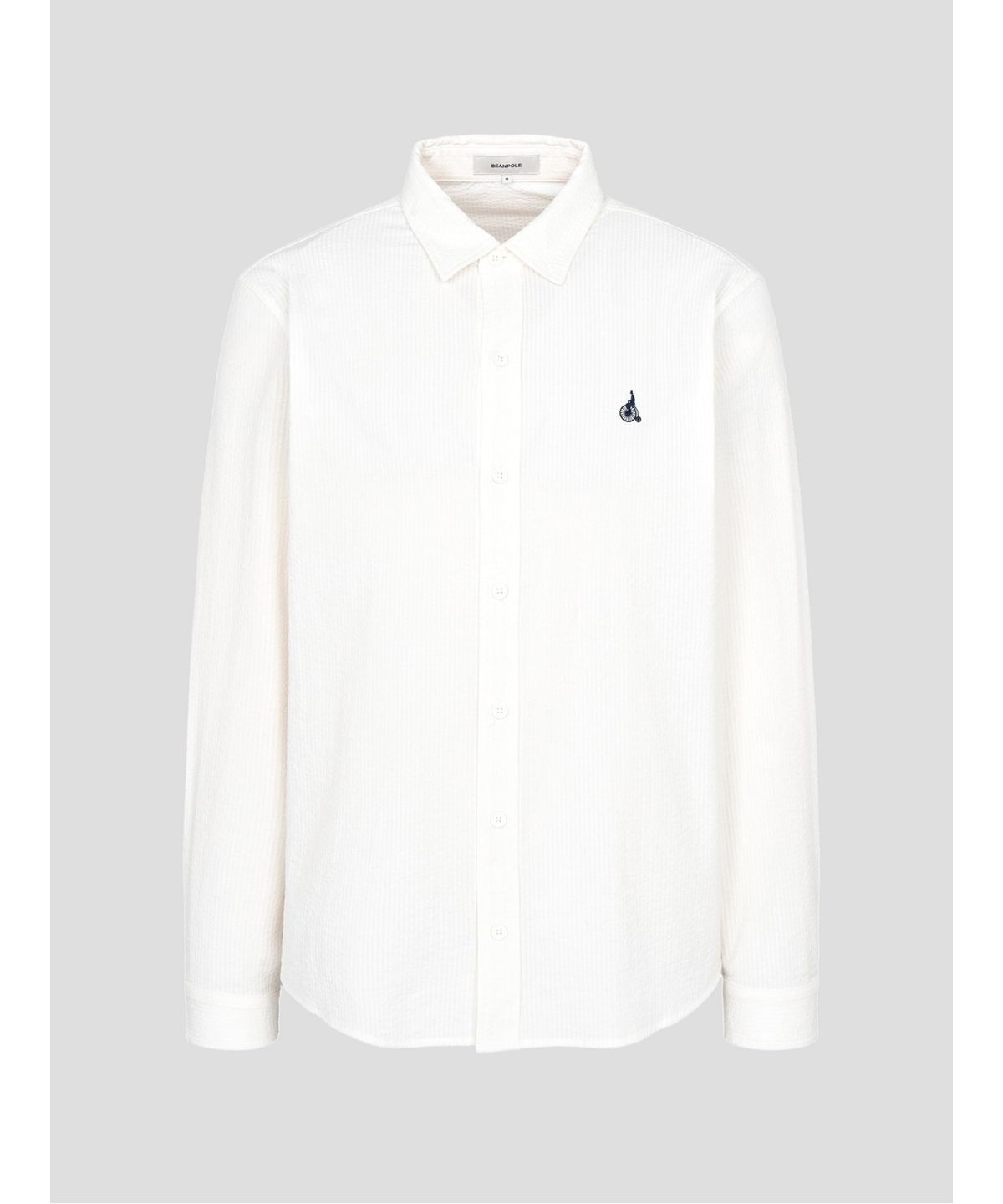 빈폴 멘(BEANPOLE MEN) 시어서커 저지 셔츠  화이트 (BC5241C531)