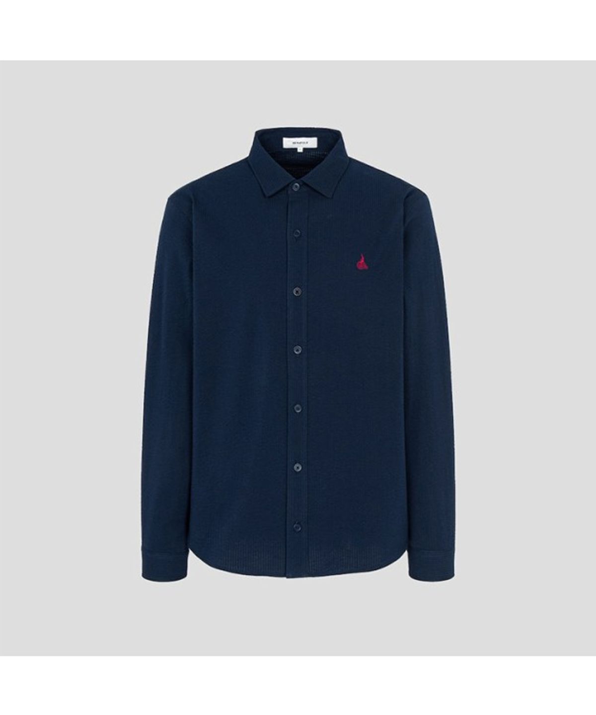 빈폴 멘(BEANPOLE MEN) 시어서커 저지 셔츠  네이비 (BC5241C53R)