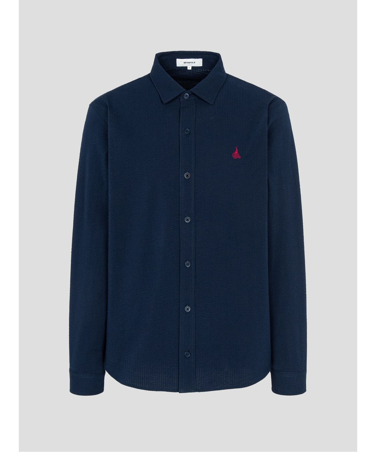 빈폴 멘(BEANPOLE MEN) 시어서커 저지 셔츠  네이비 (BC5241C53R)