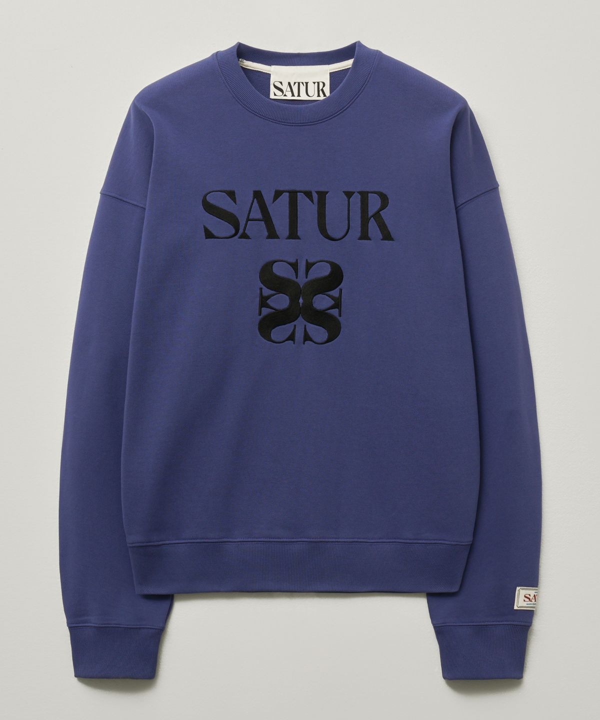 세터(SATUR) 클래식 로고 스웨트셔츠 퍼플