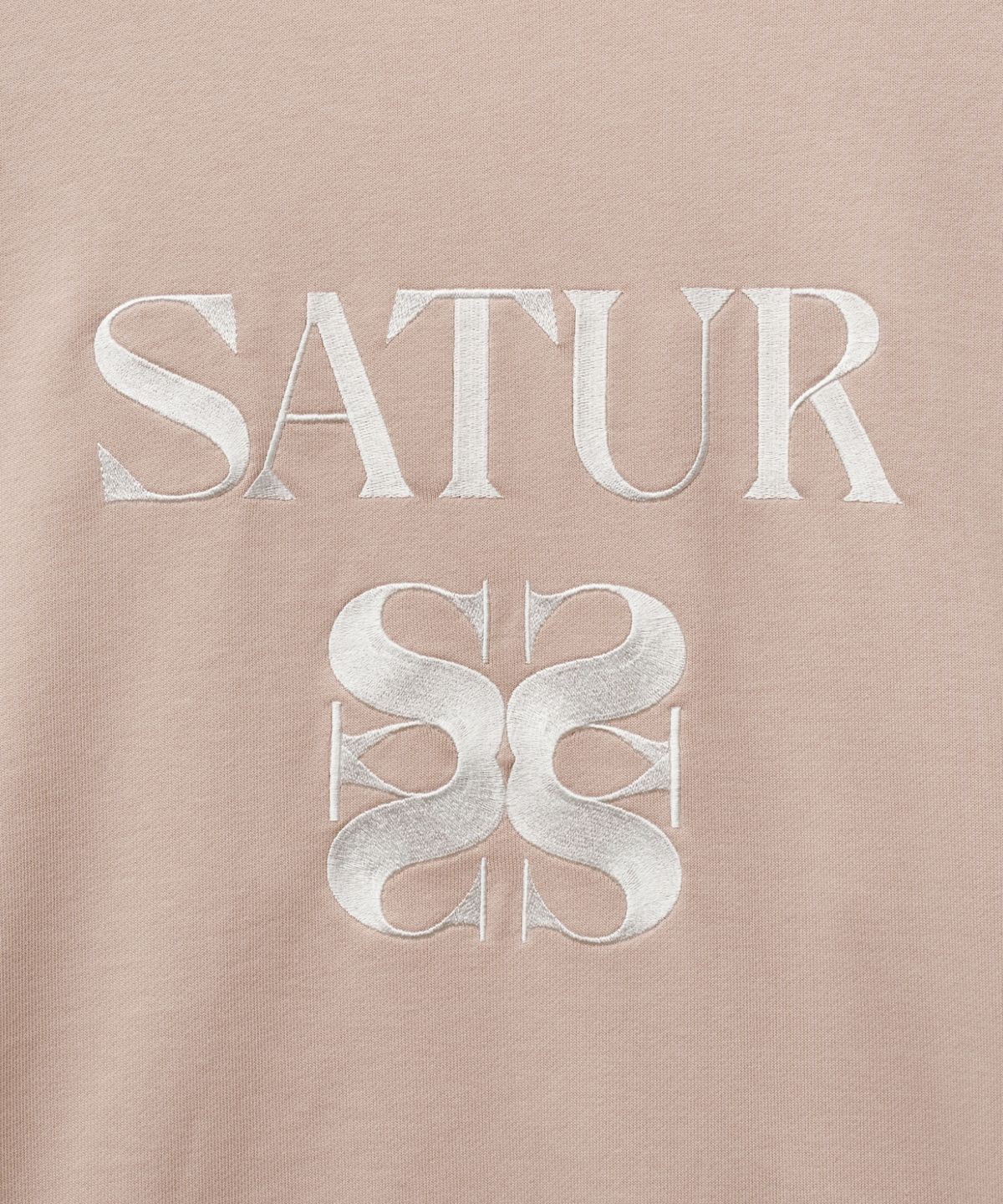 세터(SATUR) 클래식 로고 스웨트셔츠 라이트 핑크