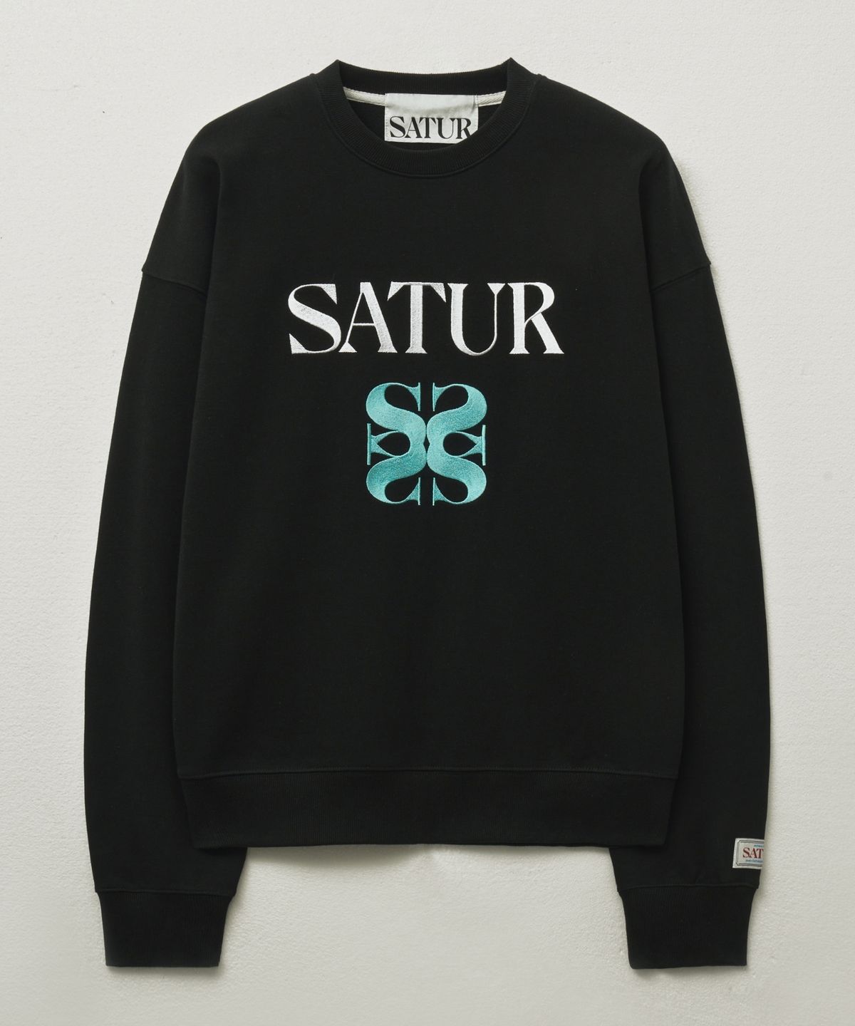 세터(SATUR) 클래식 로고 스웨트셔츠 아트 민트