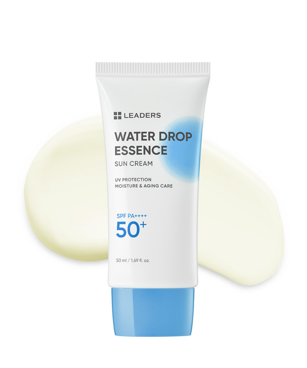 리더스코스메틱(LEADERS COSMETICS) 리더스 워터드롭 에센스 유기자차 선크림 50ml