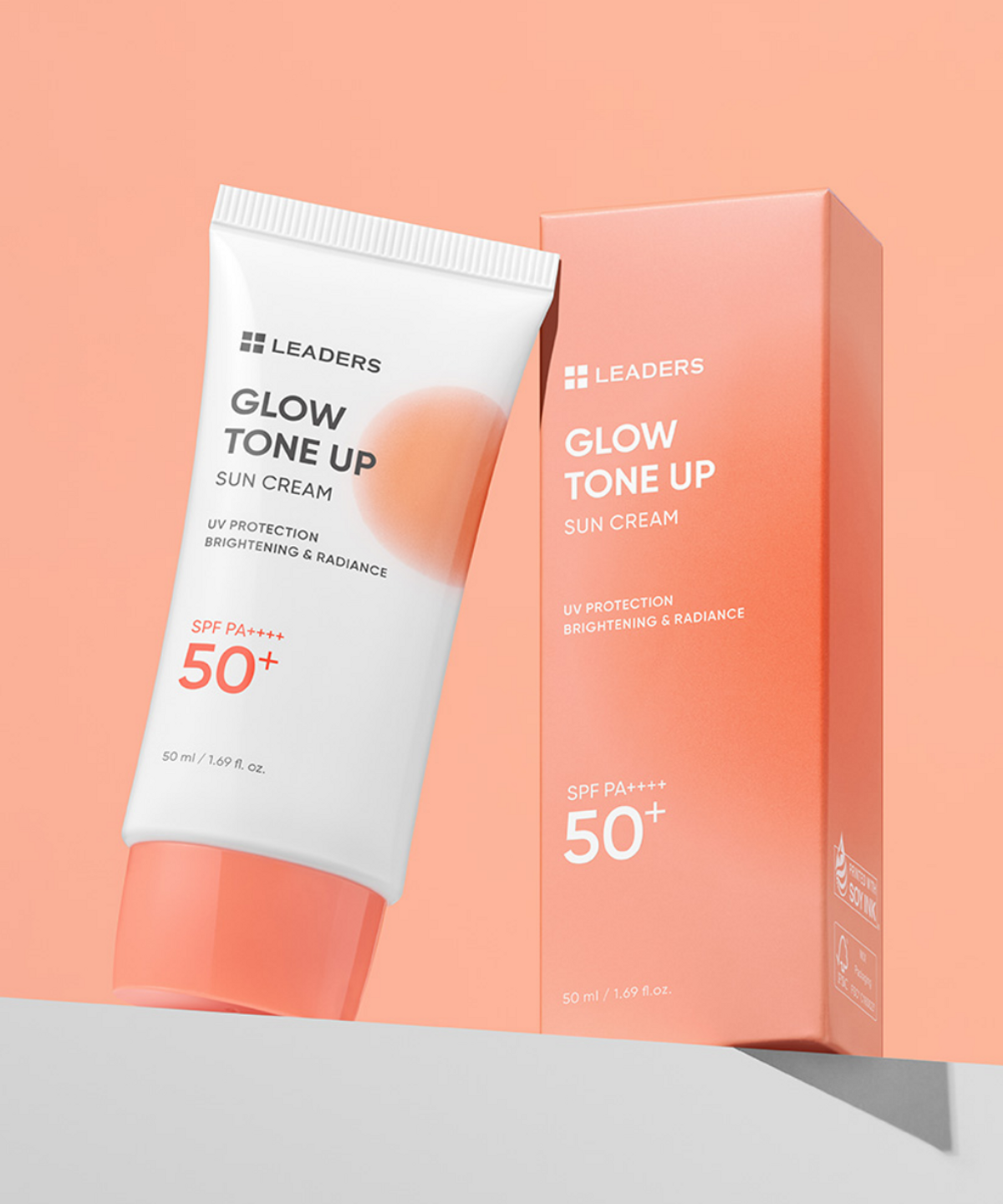 리더스코스메틱(LEADERS COSMETICS) 리더스 글로우 톤업 혼합자차 선크림 50ml