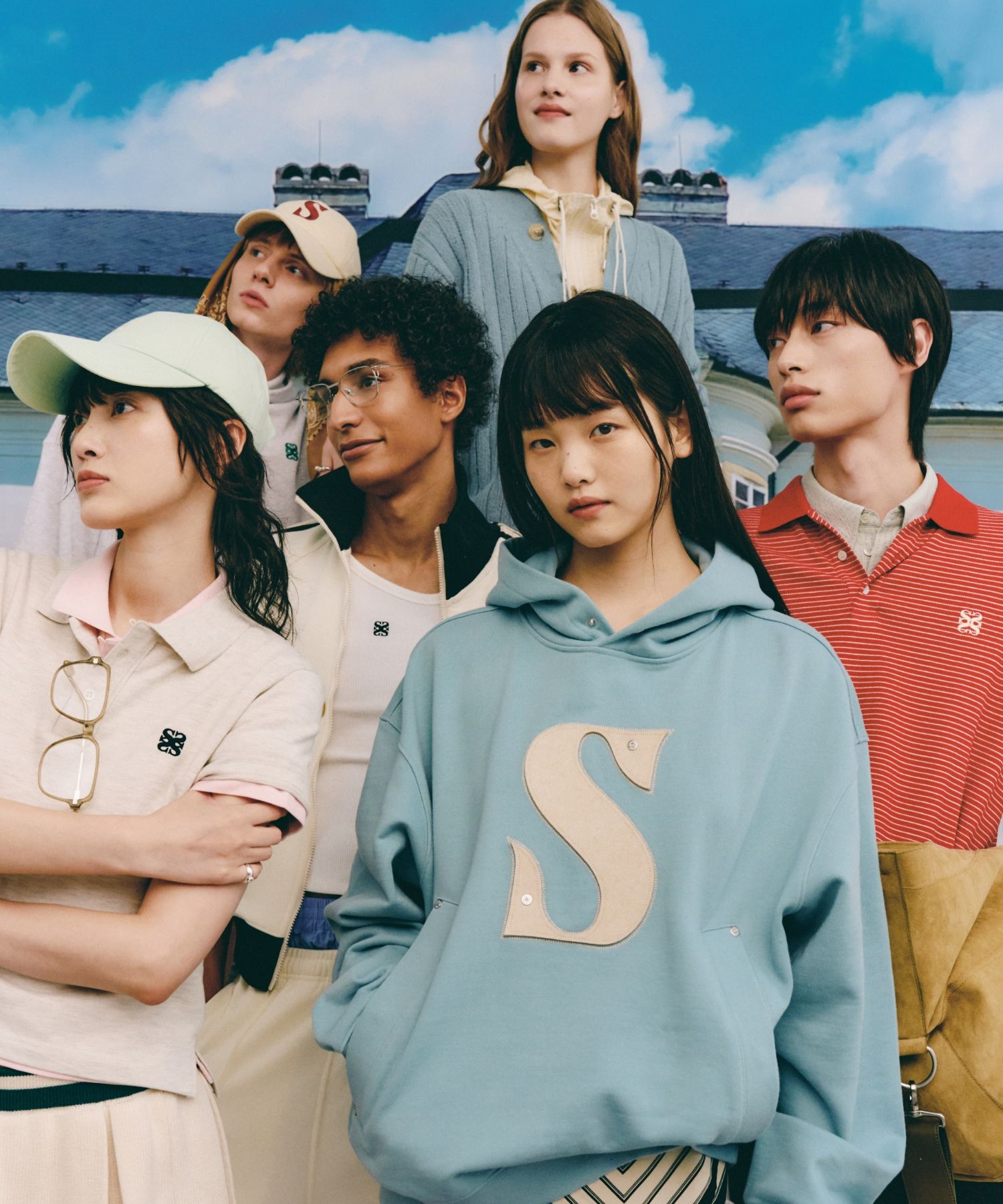 パーカー・フーディ SATUR Rivet Applique Pocket Logo Hood Fog Blue SA251UTH05FB MUSINSA公式 | SATUR Rivet Applique Pocket Logo Hood Fog Blue