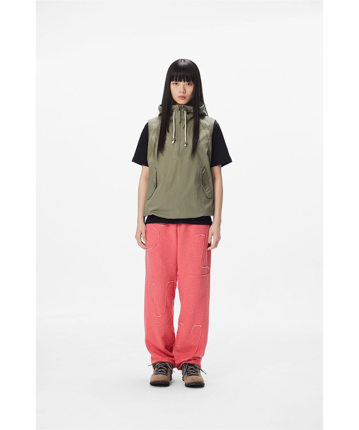썬러브투어(SUNLOVETOUR) Capital Sweatpants Heather Red