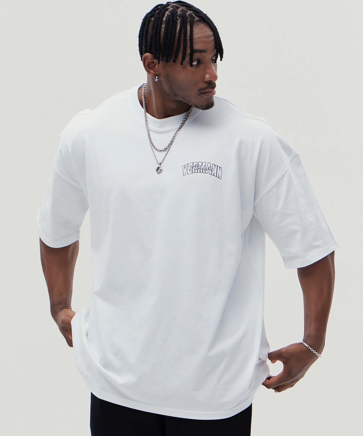 베르만 어패럴(VERMANN APPAREL) 백넘버 오버핏 반팔티 2colors