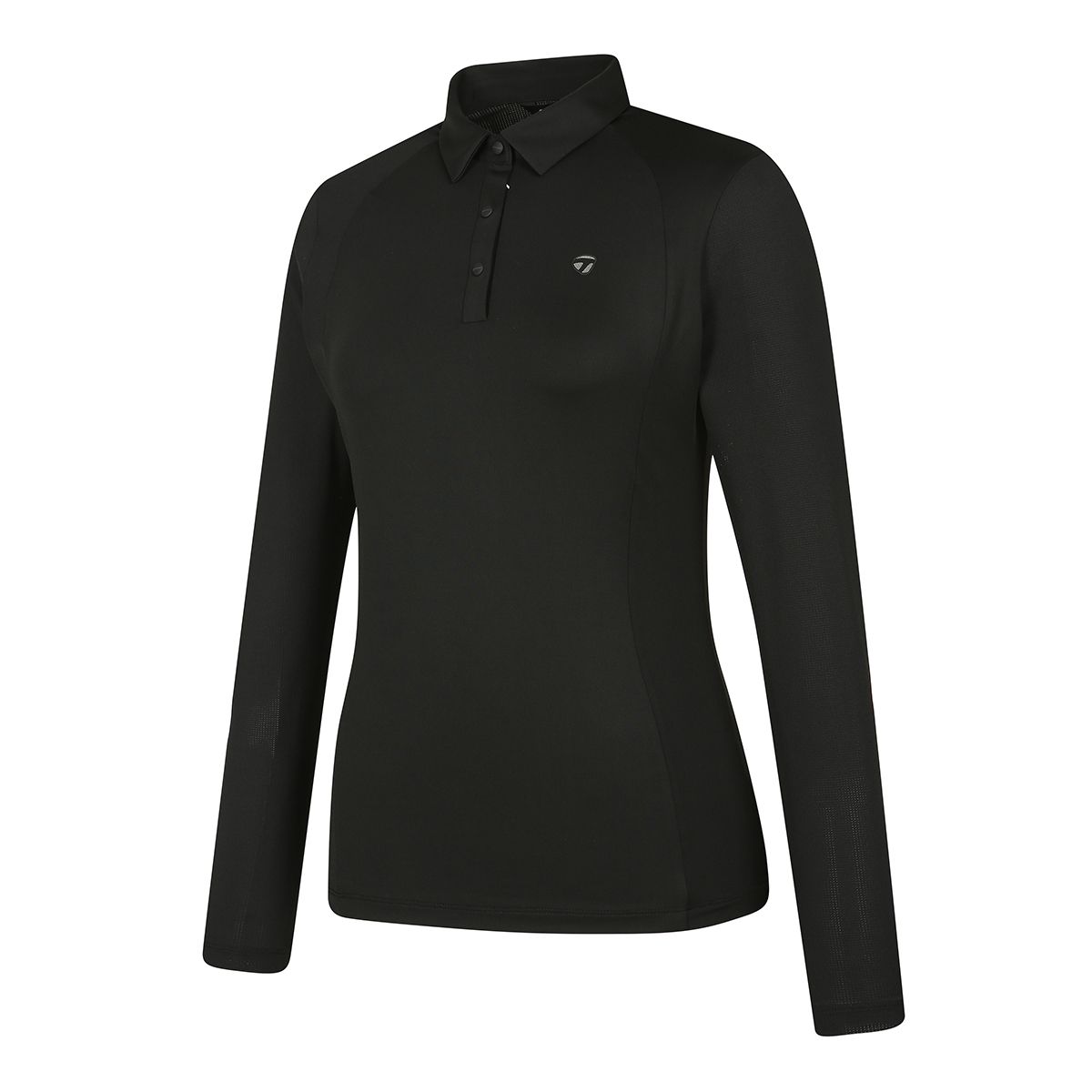 테일러메이드 어패럴(TAYLORMADE APPAREL) 여성 메쉬 소매 카라 긴팔 티셔츠 T8031TO5243-199