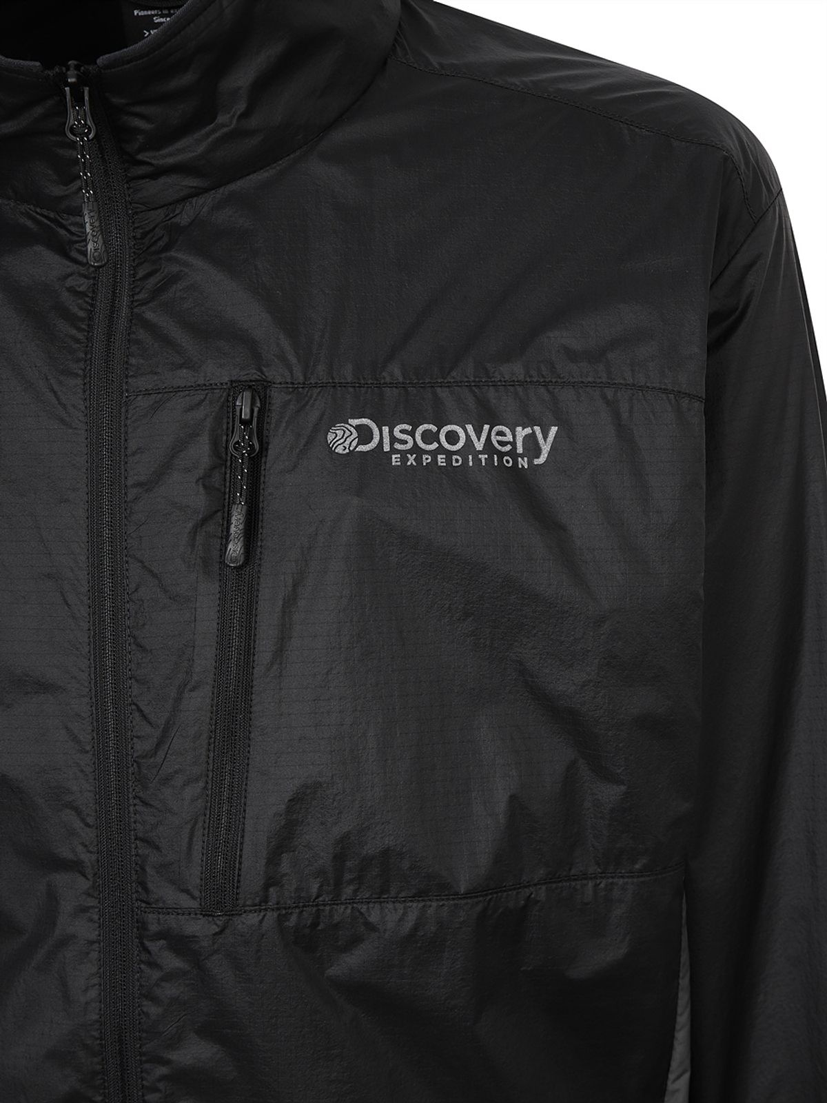 디스커버리 익스페디션(DISCOVERY EXPEDITION) 남성 초경량 립스탑 하이넥 바람막이 (BLACK)