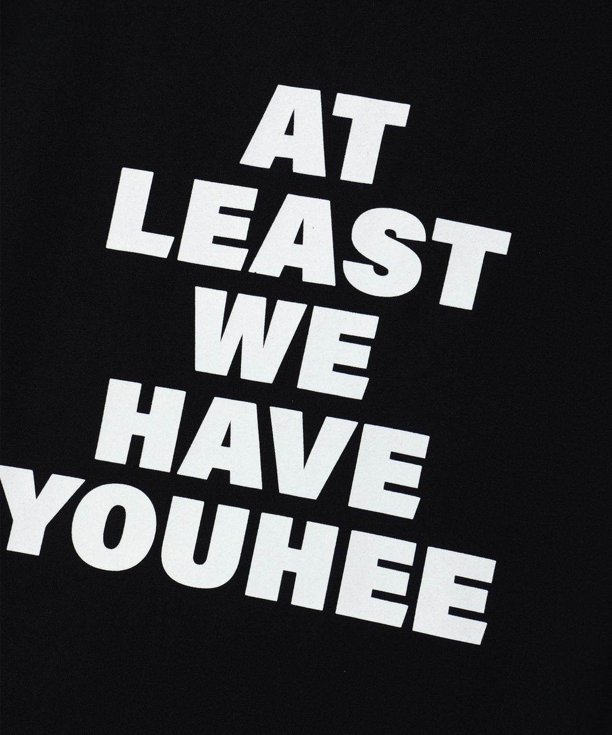 유희(YOUHEE) LETTERING OVER FIT T-SHIRTS BLACK