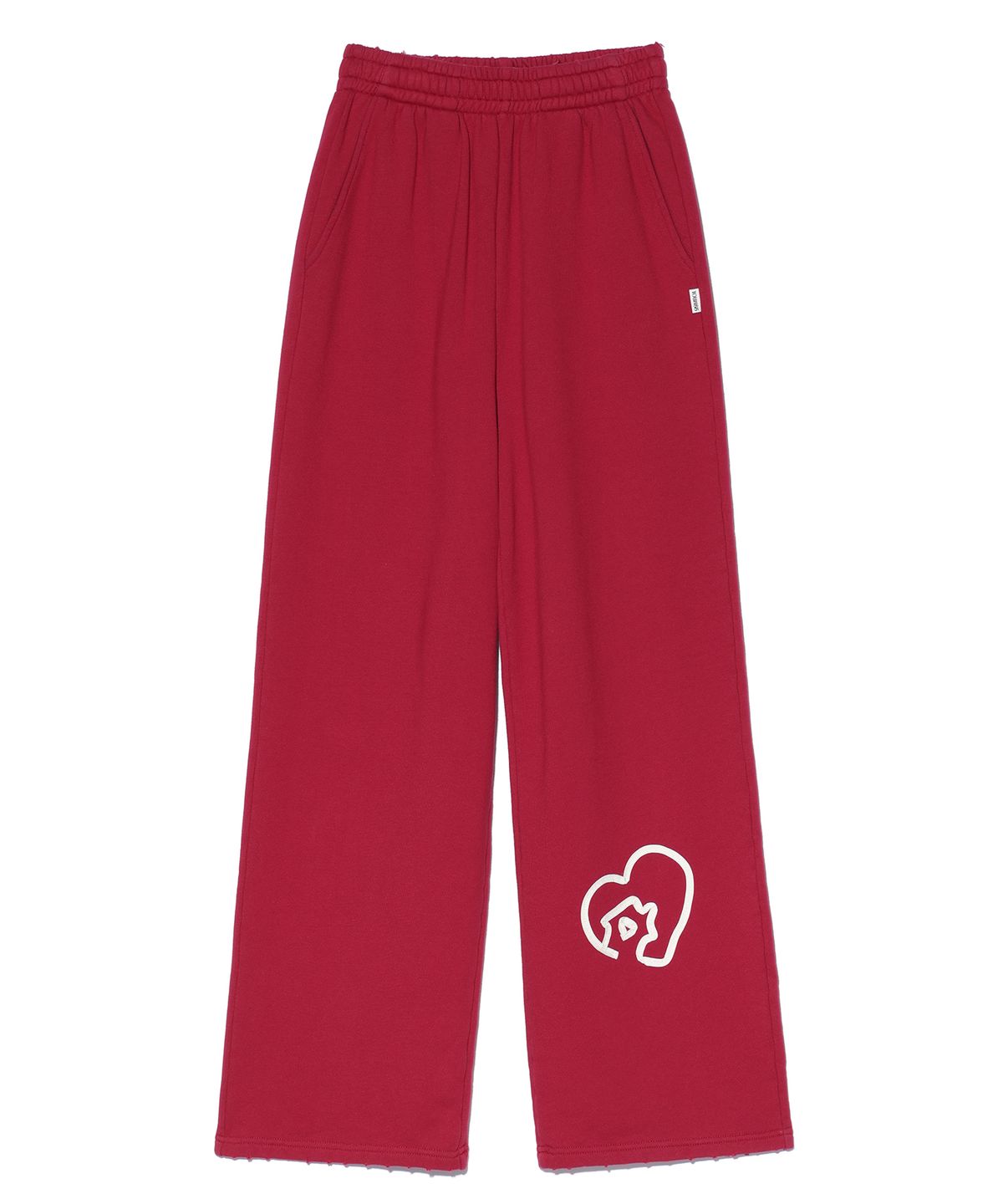 유희(YOUHEE) GRAPHIC JOGGER PANTS RED