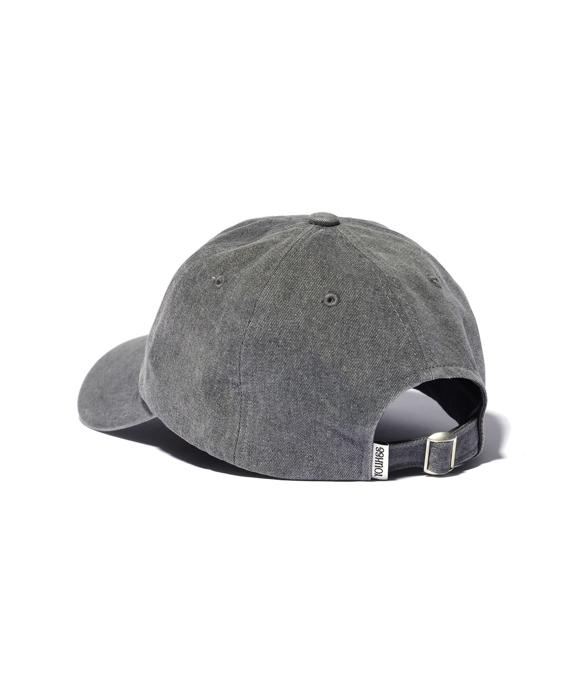 유희(YOUHEE) LETTERING WASHING BALL CAP CHARCOAL