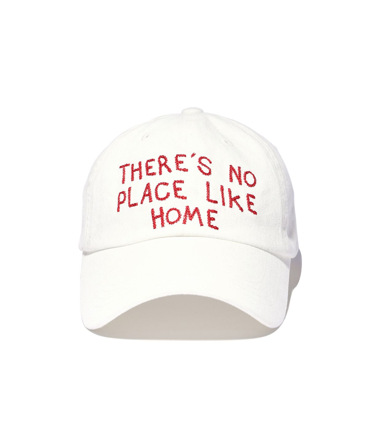 유희(YOUHEE) LETTERING WASHING BALL CAP WHITE